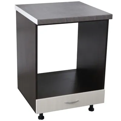 Corp pentru cuptor incorporabil cu sertar Sofia, cu blat beton, 60 x 85 x 60 cm