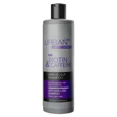 Sampon anti-cadere cu biotina si cofeina Biotin & Caffeine, 350 ml, Urban Care