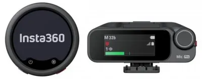 Microfon wireless Insta360 - Mic Pro, 1 TX + 1 RX, negru