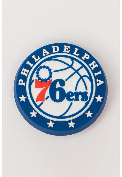 Talisman pentru saboti Jibbitz Philadelphia Team - Alb/Albastru royal
