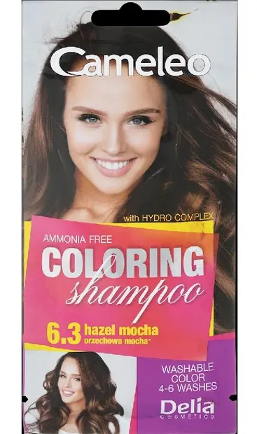 Delia Cameleo Șampon colorant la plic , 6.3 Hazel Mocha, 40 ml
