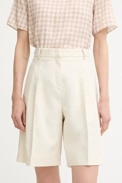 Trussardi pantaloni scurți pentru femei, din in