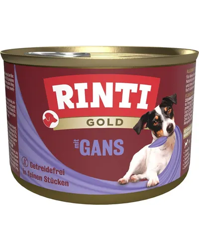 RINTI Gold Goose Mini gasca conserva pentru rase mici 185 g