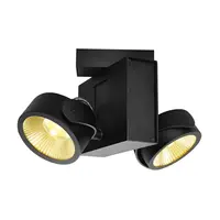 Corp iluminat TAVAN, Luminita TEC Kalu de perete, LED-negru INTERIOARa de suprafata pe perete Barele sI TAVAN lumina, dublu, negru, 60 °, 3000K,