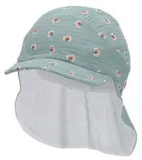 Pălărie cu panou pentru gât și protecție UV 50+ Sterntaler - 47 cm, 9-12 luni, verde