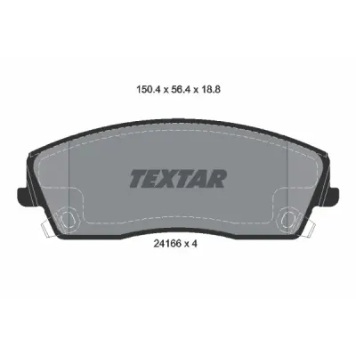 Set placute frana, frana disc TEXTAR 2416601