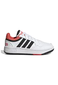 Pantofi sport de piele ecologica Hoops 3.0 - Alb/Bleumarin