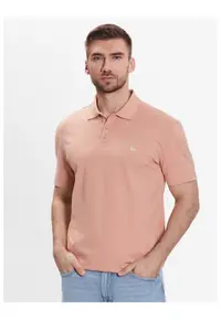 Tricou polo barbati - 301883692 - Bumbac - Roz