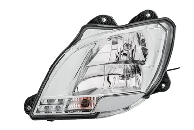 Far stanga (H1 H7 P21W, electric, cu motor, cu lumina de zi, culoare insert: crom platinat, culoare indicator: transparent) potrivit DAF CF, XF 106 10.12