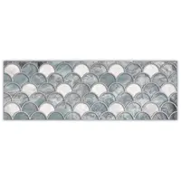 Faianta decorativa Sante Turquoise rectificata 30x90 mata