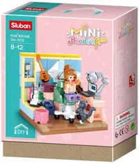 Constructor Sluban Girl's Dream - Mini Handcraft, cameră de activități, 216 piese