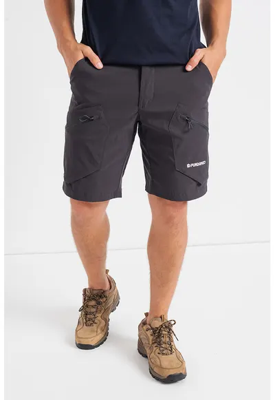 Bermude cu buzunare multiple - pentru trekking Barnet - Negru