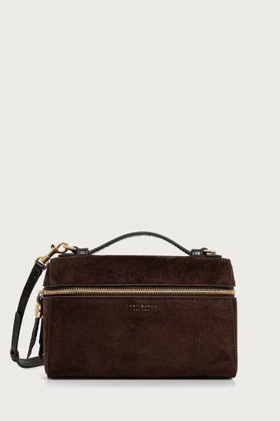 Tory Burch geantă crossbody pentru femei din piele întoarsă Romy