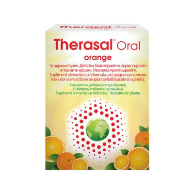 Therasal Oral Orange, 18 pastile de supt, Vedra