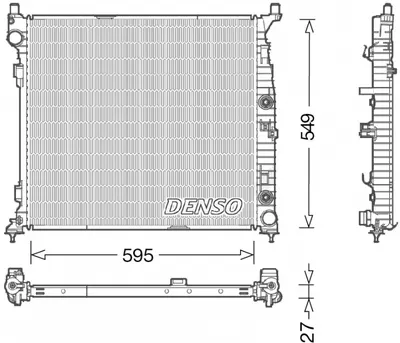 Radiator motor potrivit MERCEDES GLE (W166), M (W166) 2.2D-5.5
