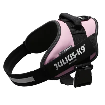 Ham JK9 IDC Power, roz, respirabil, elemente reflectorizante, circumferința piept 63-85 cm