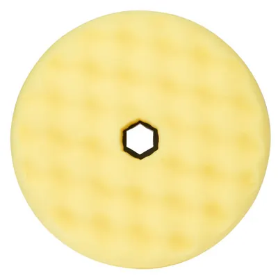 Burete polis mediu cu fata dubla 3M Quick Connect, galben, 150mm