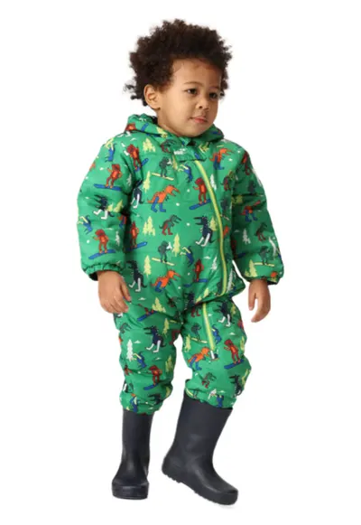 Costum de iarna pentru copii - Bambino II - izolare - verde - poliester