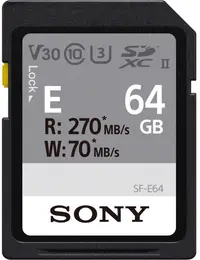 Card de memorie Sony - 64GB, SDXC, SF-E UHS-II