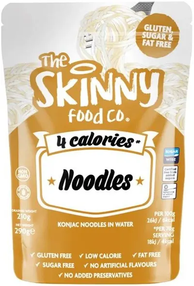 4 Calories Shirataki Skinny Noodles, 210 g, Skinny Food Co
