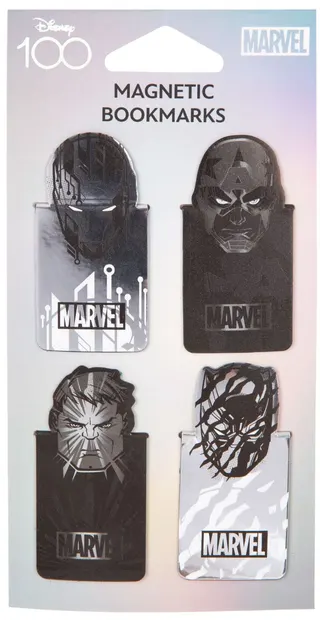 Semn magnetice pentru cărți Cool Pack Black - Disney 100, Marvel