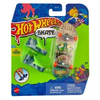 Set mini placa skateboard cu pantofi, Hot Wheels, HVJ72