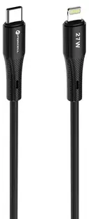 Cablu Forcell – F-Energy C346, USB-C/Lightning, 27W, 1 m, negru