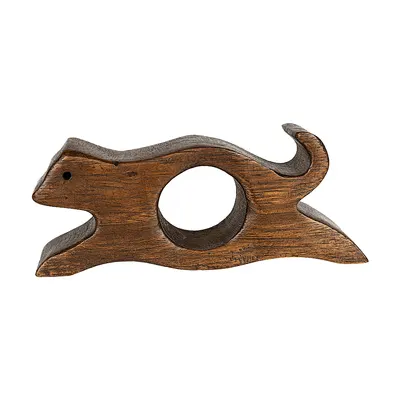 Inel pentru citit caine WOODEN DECOR, 3x12x5 cm
