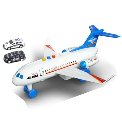 Avion de pasageri cu 2 masinute scara 1:16