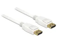 Cablu Displayport 1.2 T-T 4K 60Hz 0.5m Alb, Delock 85507
