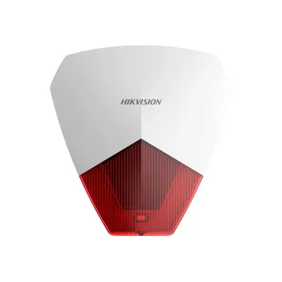 Sirena de interior/exterior cu flash Hikvision DS-PS1-R, 105 dB, IP54, LED rosu