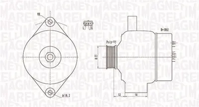Alternator (12v, 75a) Opel Agila; Suzuki Grand Vitara I, Splash, Swift Iii, Sx4 1.0-2.0 Dupa 1998
