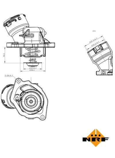 Termostat sistem racire (100 C, in carcasa) potrivit MERCEDES CLK (A209), CLK (C209), E (A207), E (C207), E (W211), E (W212), E T-MODEL (S211), E T-MODEL (S212), G (W463) 3.5 4.7 5.5 10.05