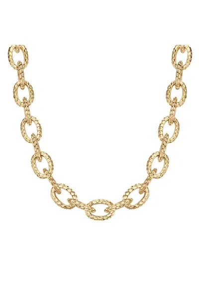 Colier placat cu aur de 14K - Auriu
