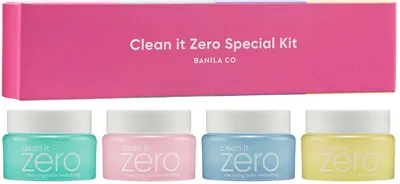 Banila Co Clean it Zero Set - Balsam de curățare, 4 x 7 ml