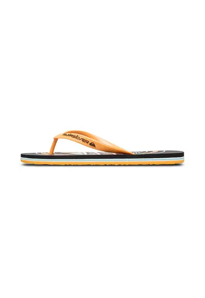Papuci flip-flop cu logo Molokai Screen - Alb/Negru/Portocaliu