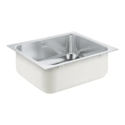 Chiuveta otel inoxidabil Grohe K200 31719SD0, 1 cuva, fara picurator, kit montaj si scurgere, Inox