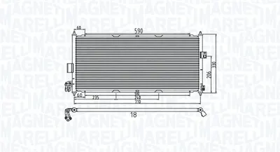 Radiator AC condensator potrivit NISSAN ALMERA II 1.5-2.2D 01.00-11.06