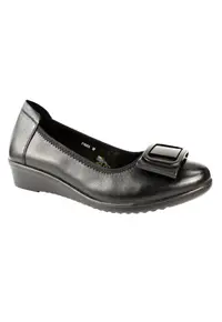 Pantofi casual - dama - 218201-01 negru - piele naturala - Negru