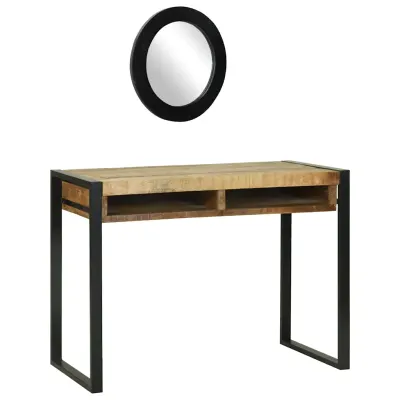 vidaXL Masă de Machiaj Maro 100 x 50 x 75 cm Lemn masiv de mango