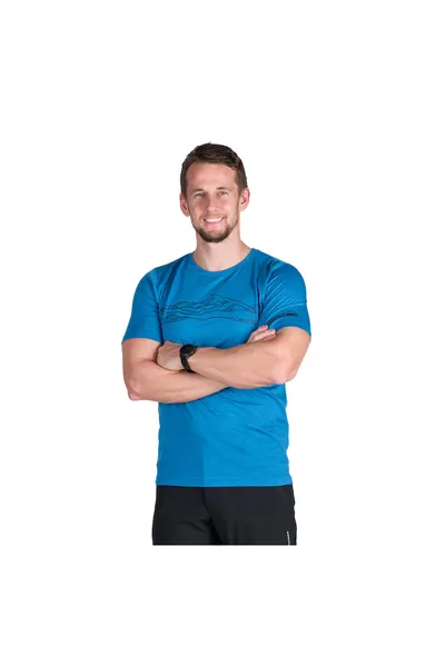 Tricou outdoor pentru barbati Rainer - Albastru aquamarin