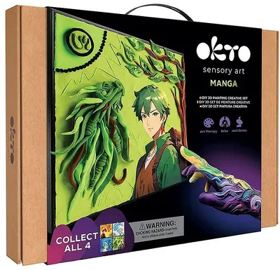 Set creativ 3D cu plastilină Okto Manga - Pământ