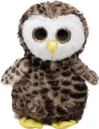Jucărie de pluș Amek Toys - Bufniță, maro, 15 cm