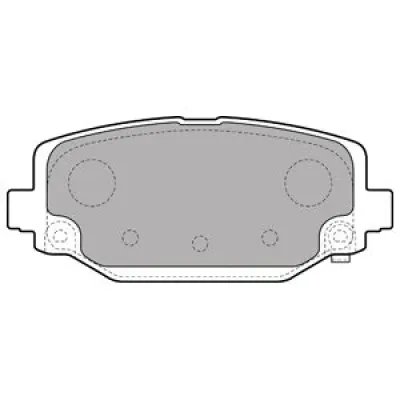 Set placute frana, frana disc DELPHI LP2499