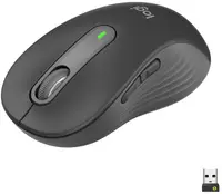 Mouse Logitech - Signature M650 L, optic, wireless, negru