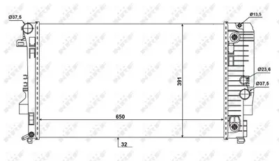 Radiator apa racire motor (transmisie automata) MERCEDES VIANO (W639), VITO MIXTO (W639), VITO (W639) 2.0D-3.7 dupa 2003