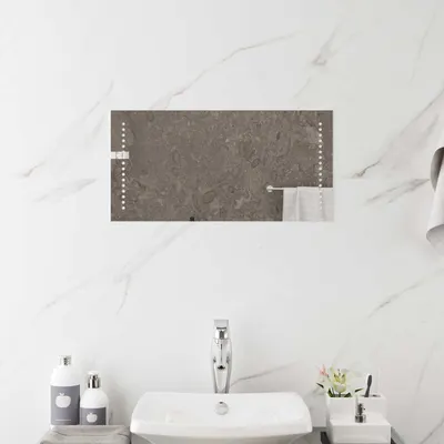 vidaXL Oglindă de baie cu LED Transparent 60 x 30 cm sticlă securizată