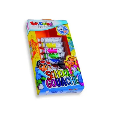 Set 7 tuburi de tempera 7,5 ml. Toy Color