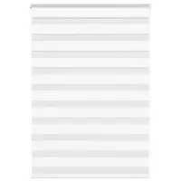 vidaXL Jaluzea tip zebra alb lățime țesătură 100,9 cm poliester