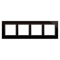 Rama cvadrupla de sticla IP20/IP44(a se folosi cu DUN4 pentru IP44), lava stinsa